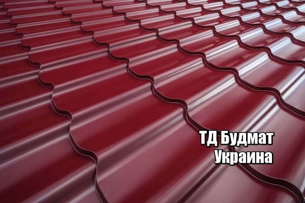 Металлочерепица Вишня купить, цена и доставка ТД Будмат Фото Металлочерепица Вишня купить, цена и доставка ТД Будмат